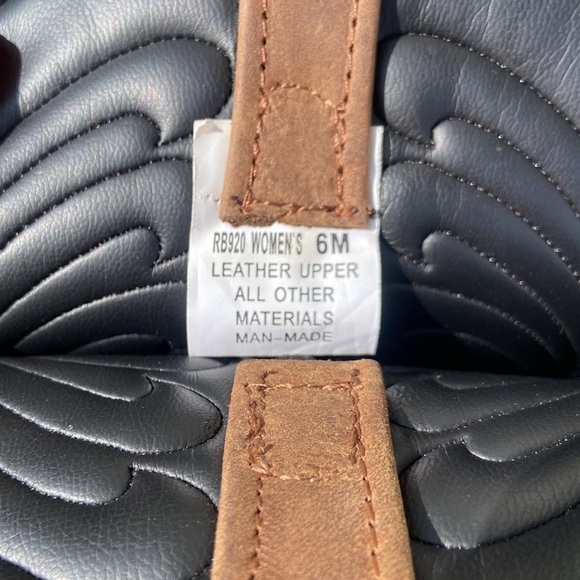 Masterson Boot Co Brown Leather Deertan Chain J Toe Western Boots Women's Size 6 - Picture 5 of 14